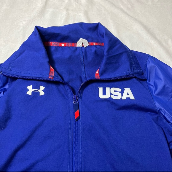 Under Armour USA full zip lightweight jacket size M *RARE* - Picture 2 of 7